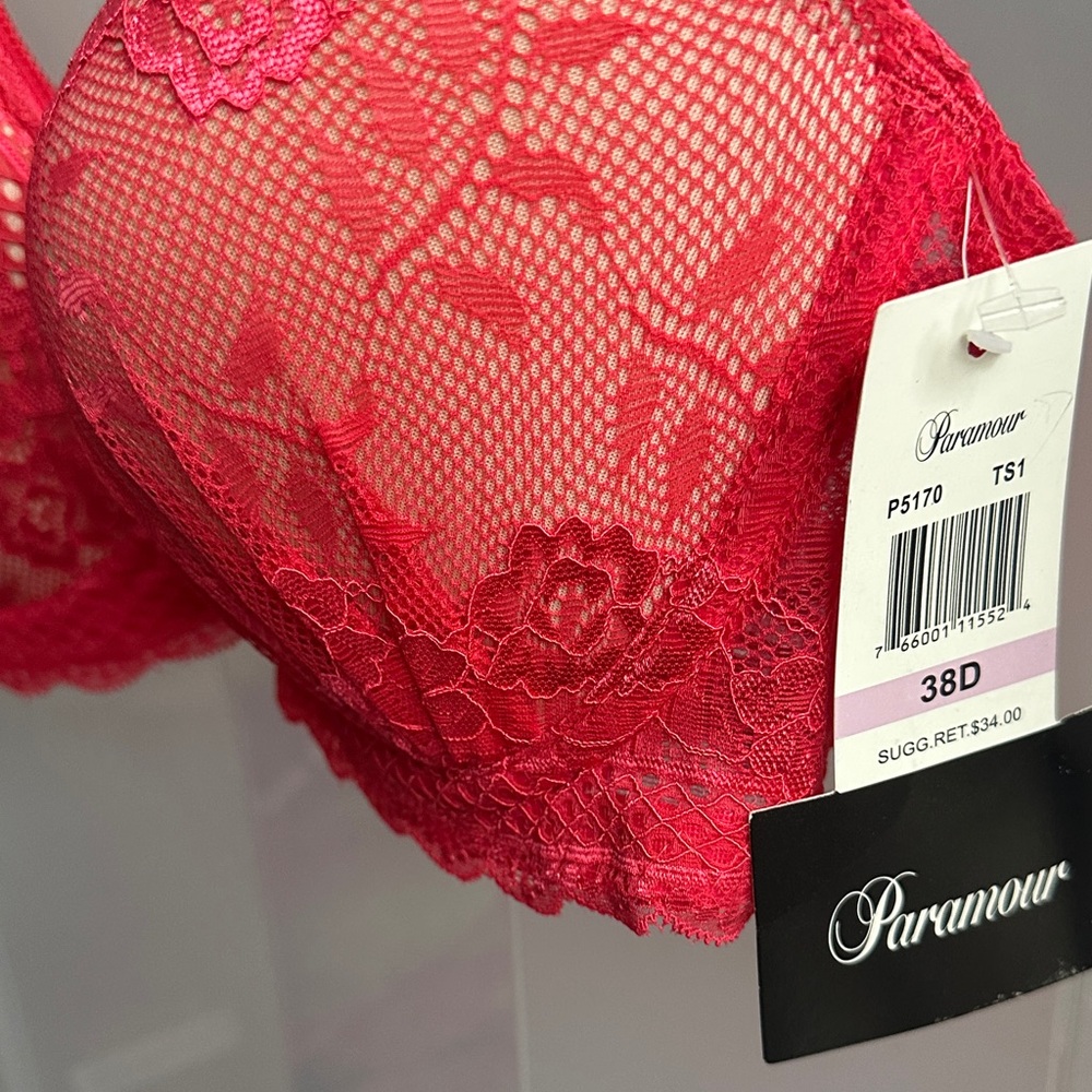 Paramour Scarlet Lace Bra - Picture 2 of 3